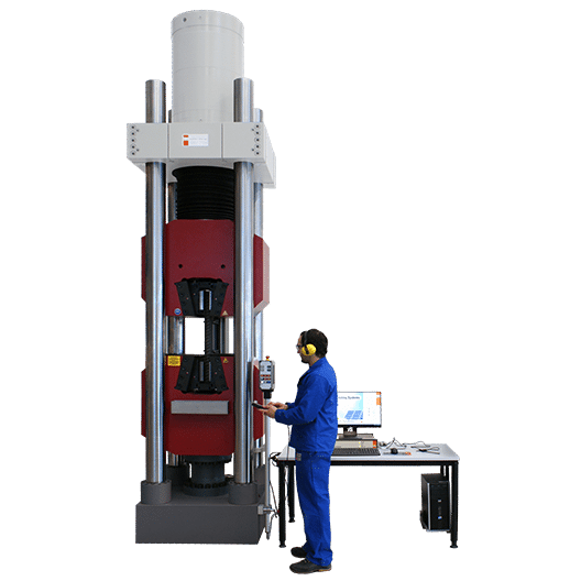 9 3000 kN Tensile Testing Machine with Hydraulic Wedge Grip